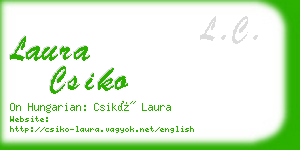 laura csiko business card